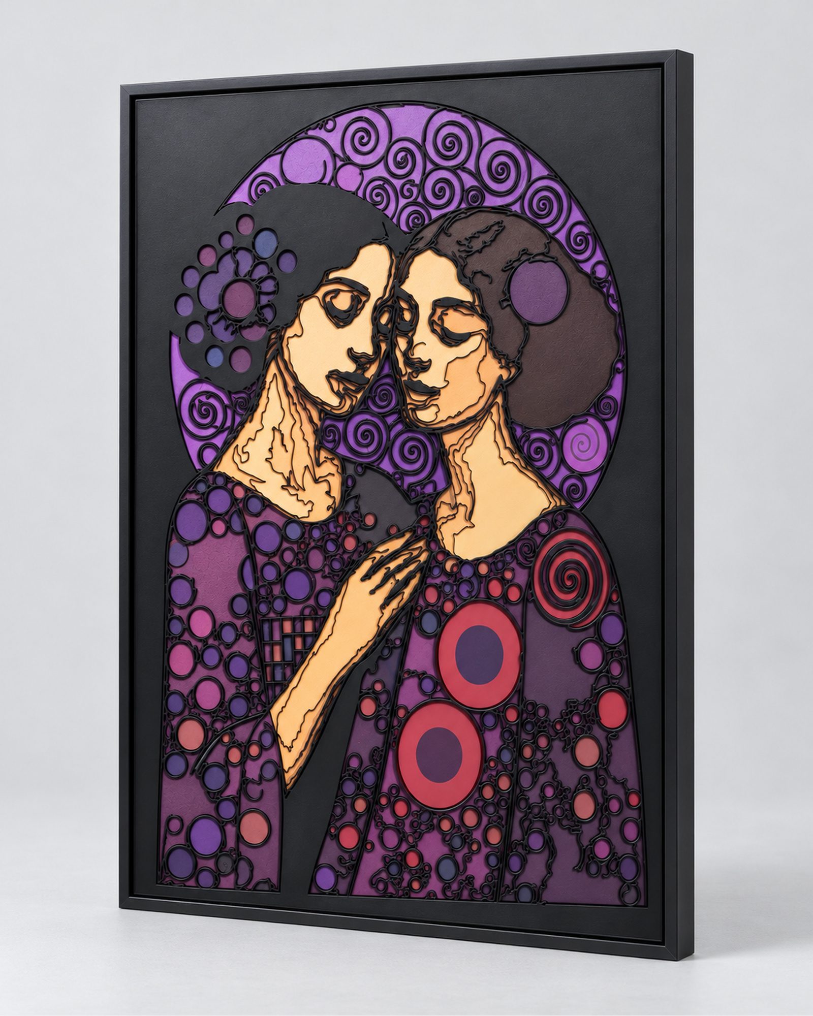 Paar violett Ansicht 3