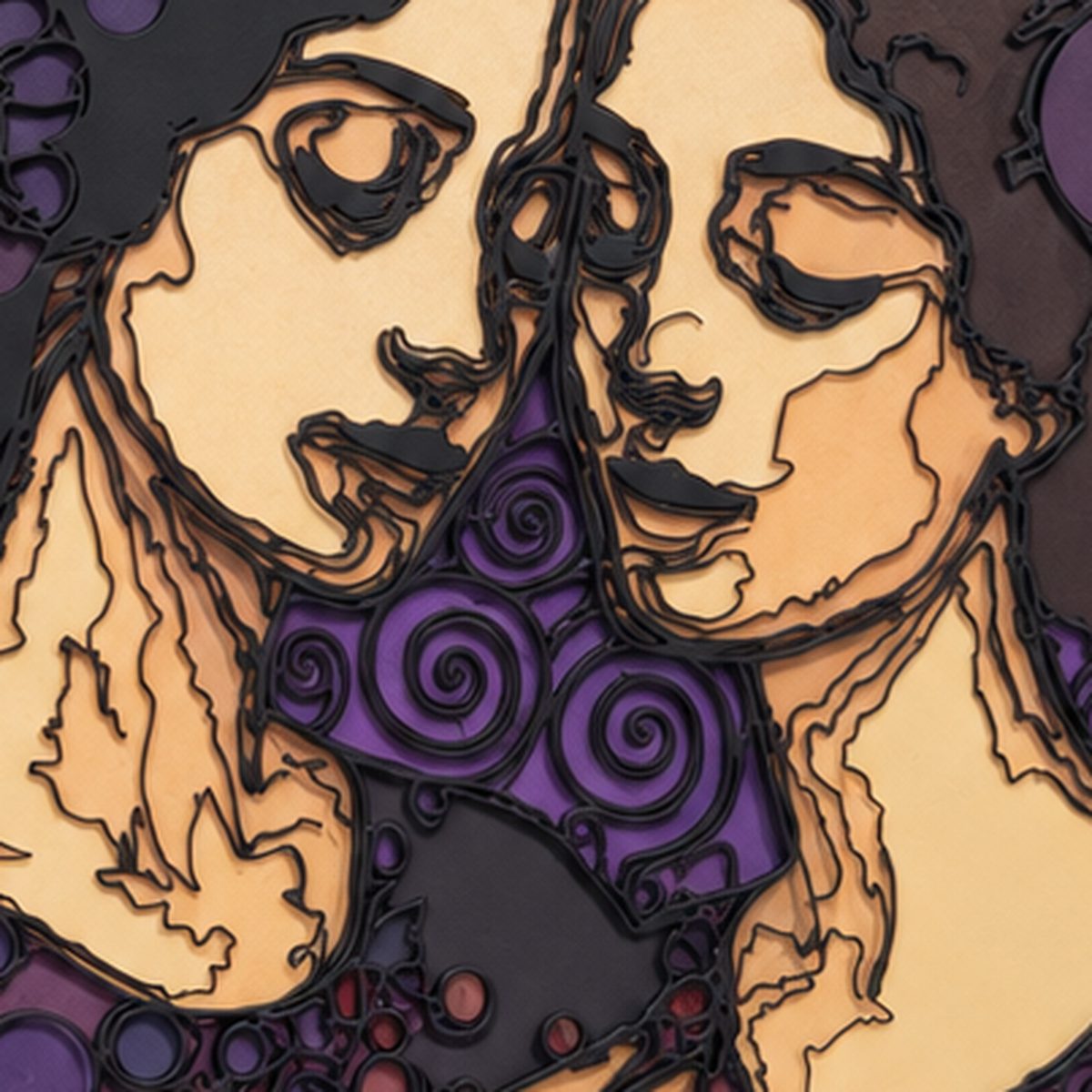 Paar violett Ansicht 4