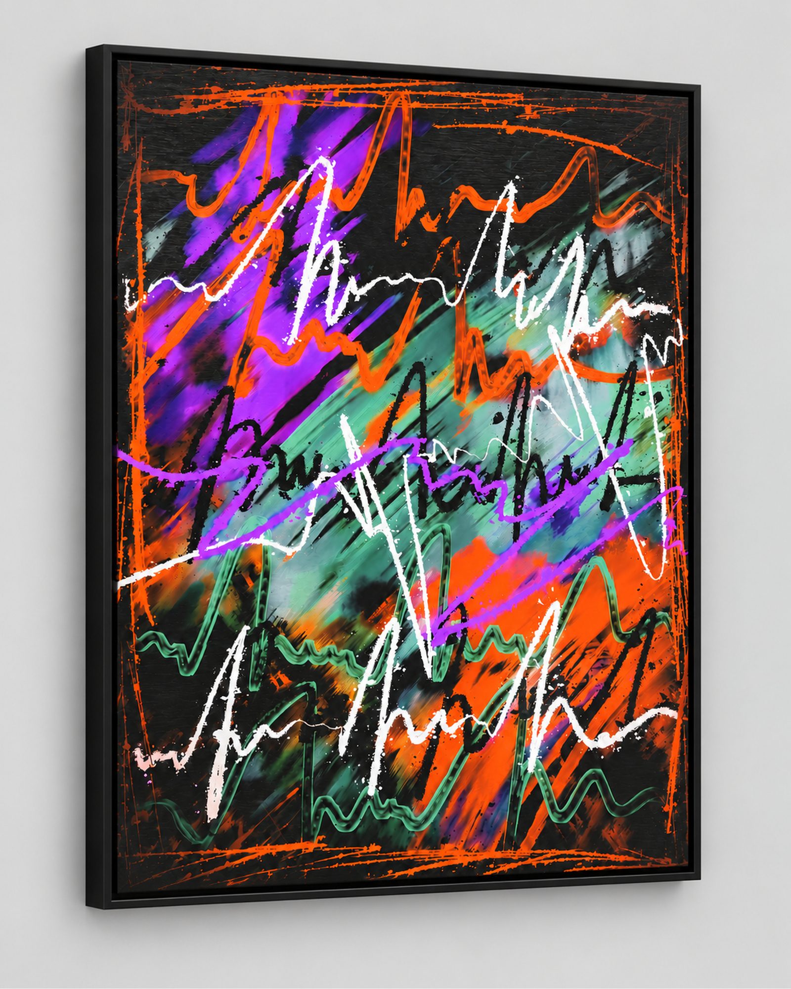 Abstrakt orange/violett Ansicht 2